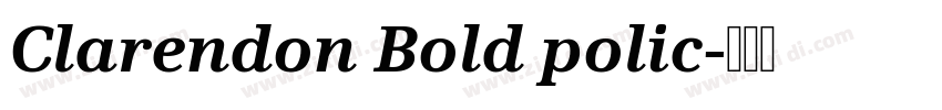 Clarendon Bold polic字体转换